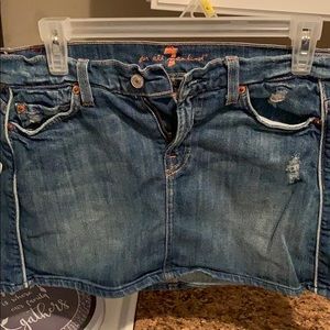 For All Mankind Jean skirt